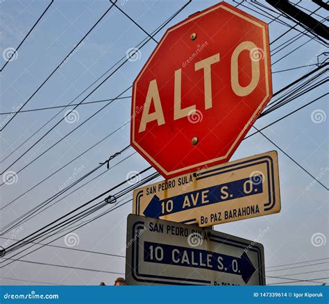 Alto Or Stop Signs Royalty Free Stock Photo 15371079