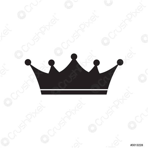 Queen Crown Icon Royal Deluxe Luxury Symbols Stock Vector Crushpixel