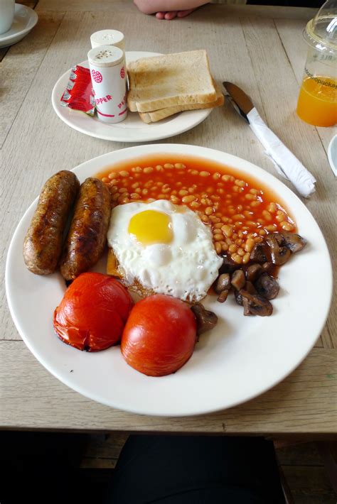 Filefull English Breakfast With Veggie Sausages 2 Cc Flickr User Ewan