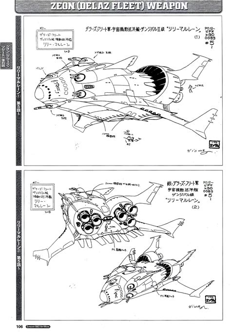 一曰Acg机动战士高达 星尘的回忆 日升动画OVA设定集 人物场景篇 日文原版 哔哩哔哩