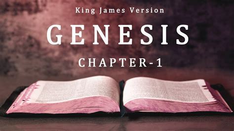 The Holy Bible Genesis Chapter 1 Kjv Full Bible Jeyam