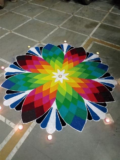 91 Beautiful Rangoli Designs Ideas For Gudi Padwa 2021 Colorful