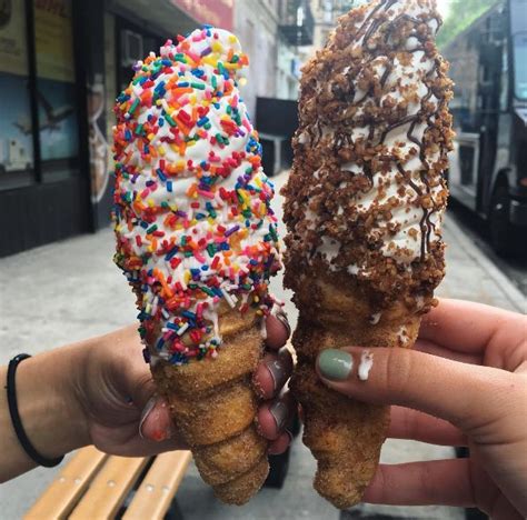 This Is The Greatest Ice Cream Cone You Ll Ever Eat Churro Ice Cream Churros Ice Cream