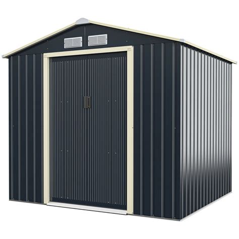 Gymax Outdoor Tool Storage Shed Large Utility Storage House W Sliding