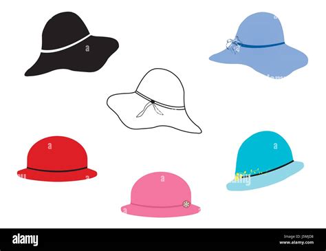 Hats Stack Stock Vector Images Alamy