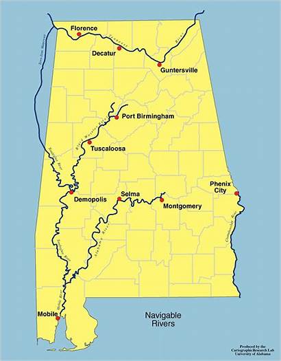 Alabama Rivers Map River Maps Outline Links