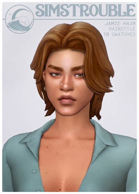 Jamie Hair At Simstrouble Sims 4 Updates