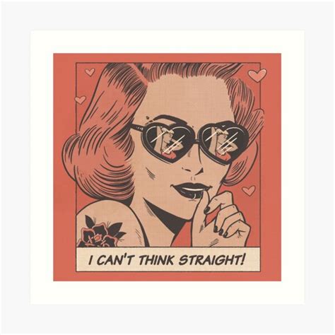 i can t think straight art print for sale by jeniferprince redbubble
