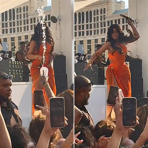 Yes Cardi B Threw Her Mic At A Concertgoer For Tossing A Drink On Her