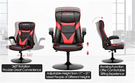 Goplus Rocker Gaming Chair Racing Style Computer Office