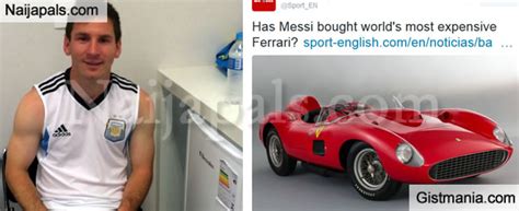 lionel messi outbids ronaldo to buy the world s most expensive car worth 36m see photos