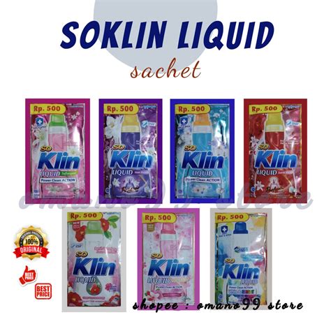 Jual Soklin Liquid Sachet 22 Ml Sachet All Varian Shopee Indonesia