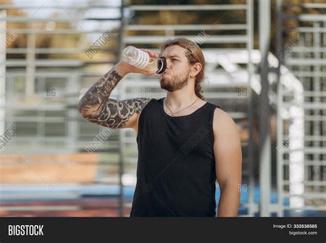 Thirsty Man Drinking Image And Photo Free Trial Bigstock