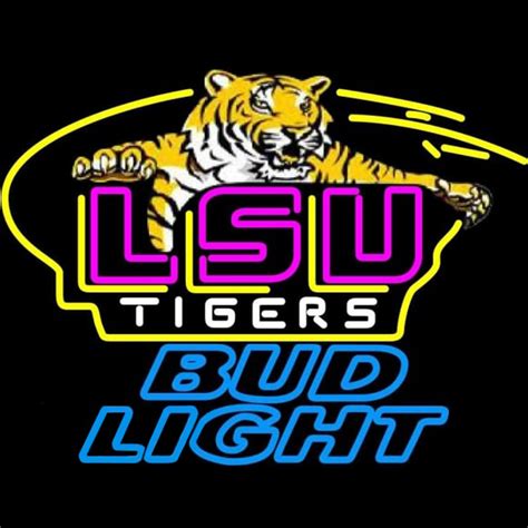 Custom Bud Light Awesome LSU Tigers Logo NCAA Beer Sign Neon Sign USA