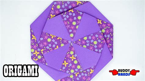 How To Make Easy Origami Circle Pattern종이접기 원형문양 Youtube