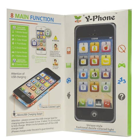 Toy Phone Baby Childrens Y Phone Educational Learning Kids Iphone Toy