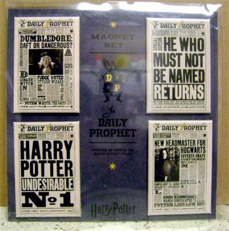Harry Potter Magnet Set 4 Pieces 2x3 Each Dumbledore Snape Last One