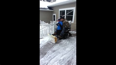 Wheelchair Snow Plow Youtube