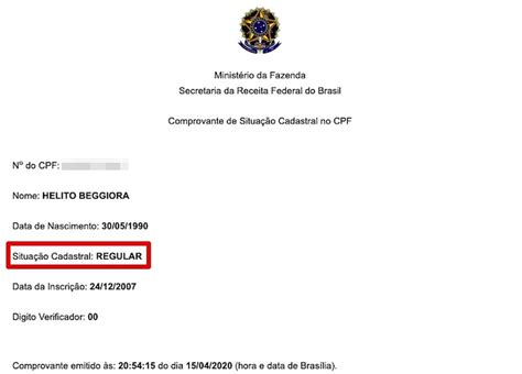 Situa O Cadastral Do Cpf Como Ver Se Seu Registro Est Regular