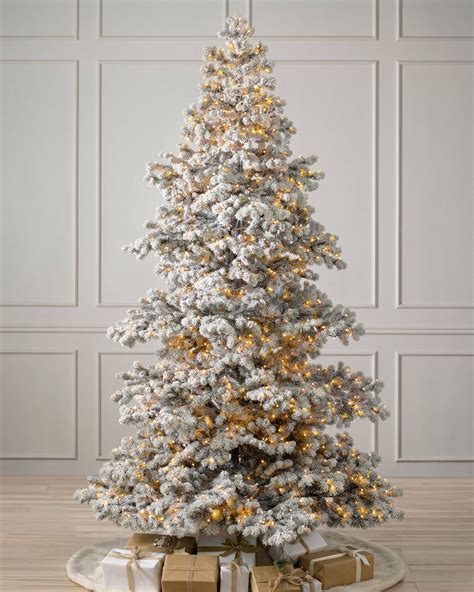 Frosted Yukon Spruce Artificial Christmas Trees Balsam Hill Frosted