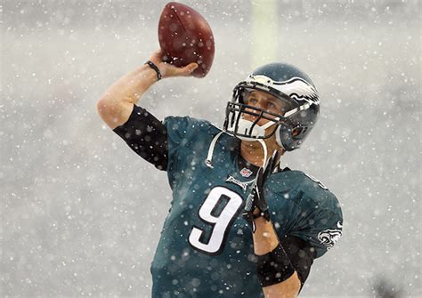 Nick Foles Throws First Interception Of The Season In Blizzard Like