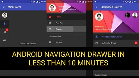 Implement An Android Navigation Drawer With Materialdrawer In Less Than