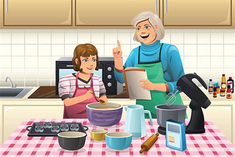 Royalty Free Grandmother And Granddaughter Clip Art Vector Images And Illustrations Istock