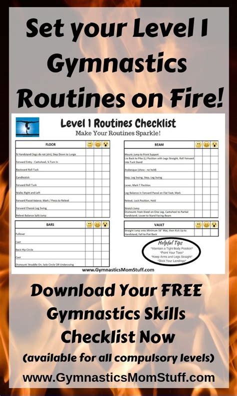 Its Time To Set Your Level 1 Gymnastics Routines On Fire Our