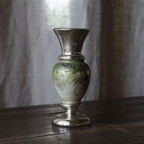 Mercury Glass Vase Etsy