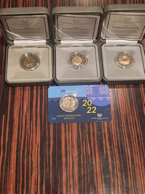 Cyprus 2 Euro 2012 2015 2017 2022 4 Coins Catawiki
