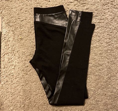 Victoria Secret Faux Leather Leggings So Cute With Boots And Can Be