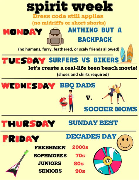 Spirit Week Begins Monday Port St Lucie High School