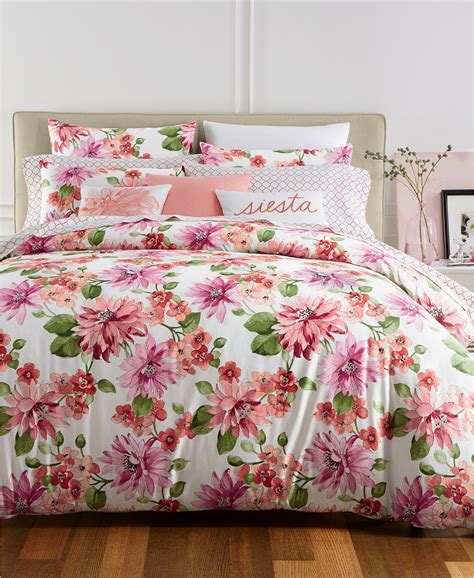 Charter Club Damask Designs Bouquet 3 Piece Woven Bedding Floral Comforter Set Size Full Queen