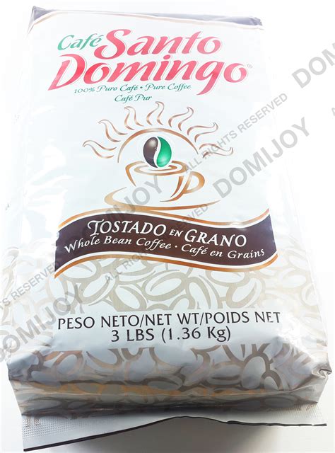 Santo Domingo Dominican Whole Roasted Bean Coffee Bigger 3 Lb Dofeli