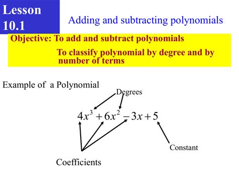 Classifying Polynomials By Degree