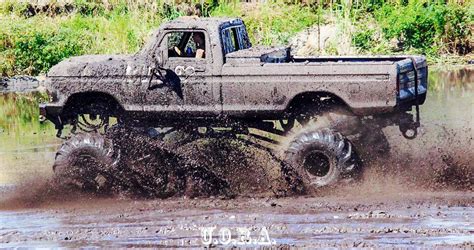 Coyote Mud Bog Astatula Florida 1977 Ford Mudtruck Mudding Mud