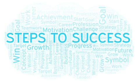 Steps To Success Word Cloud Stock Illustration Illustration Of Word
