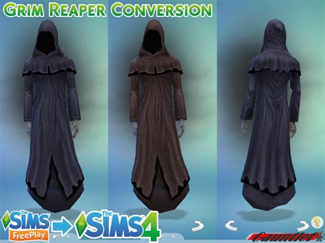 Sims Freeplay To Sims4 Grim Reaper Conversion By Gauntlet101010 On