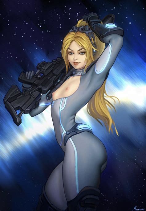 rule 34 1girls areolae blizzard entertainment blonde hair bodysuit breasts clothed clothing