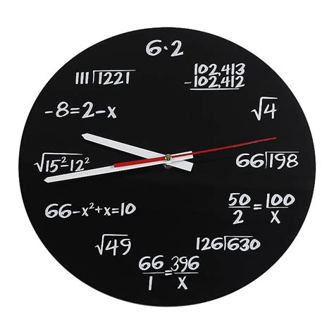 Buy Cafopgrill Creative Math Wall Clock Acrylic Funny Mathematical
