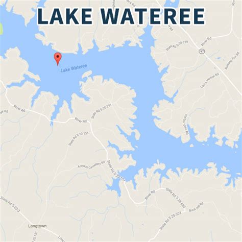 Lake Wateree Depth Map