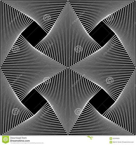 Vector Modern Seamless Geometry Pattern Line Art Black