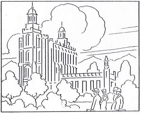 Lds Temple Coloring Pages At Free Printable
