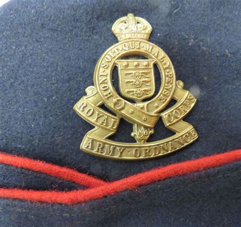 Ww2 Royal Army Ordnance Corps Coloured Field Service Cap
