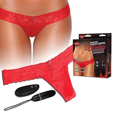 Hustler Wireless Remote Control Vibrating Panties Red Sm