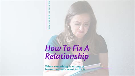 how to fix a relationship