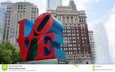 Love Sculpture In Philadelphia Editorial Image Image Of Attraction