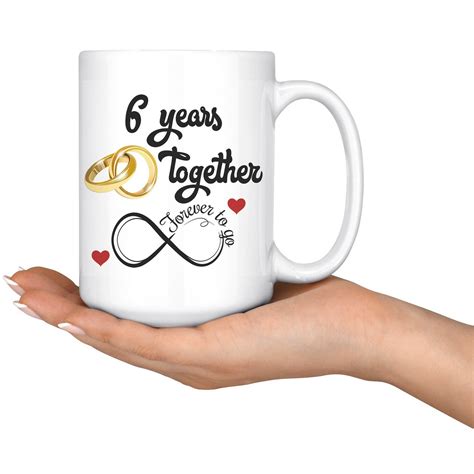 6th Wedding Anniversary T For Him And Her 6th Anniversary Etsy