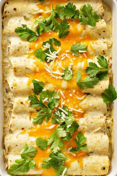They're so simple to pull together but taste far from simple. This Sour Cream Chicken Enchiladas recipe will have ...