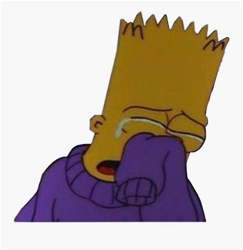 Sadness Clipart Major Depression Aesthetic Bart Simpson Png Free Transparent Clipart